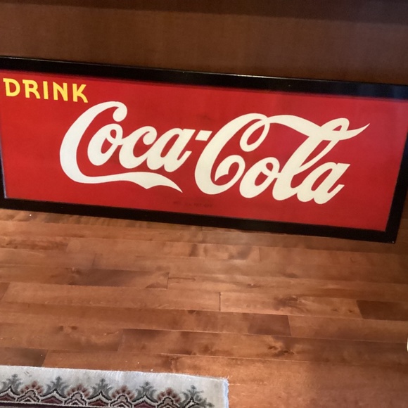 Vintage Metal Coca Cola Sign - Picture 1 of 6